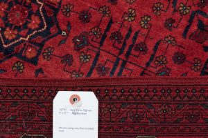 32741-Super_Fine_Turkmen_Afghan_Wool_Rug-5'0''x6'7''-Afghanistan-9