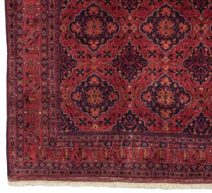 33264-Super_Fine_Turkmen_Afghan_Wool_Rug-5'0''x5'10''-Afghanistan-1-Border