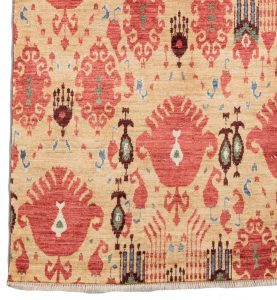 36218-Luxe_Textile_Fine_Ikat_Wool_Runner_Rug-2'6''x8'0''-Afghanistan-1-Border
