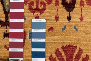 36639-Luxe_Textile_Fine_Ikat_Gold_Red_Wool_Rug-5'1''x7'1''-Afghanistan-12