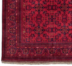 37183-Very_Fine_Turkmen_Afghan_Wool_Rug-5'0''x6'4''-Afghanistan-1-Border