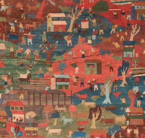 37752-Fine_Tibetan_Folklife_Vegetable_Dyed_Wool_Rug-5'0''x7'9''-Nepal-1-Center