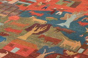 37752-Fine_Tibetan_Folklife_Vegetable_Dyed_Wool_Rug-5'0''x7'9''-Nepal-6