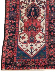 37877_ESTIRN1-Persian_Hamadan_Semi-Antique_Rug-2'9''x9'9''-Persia-1-Border
