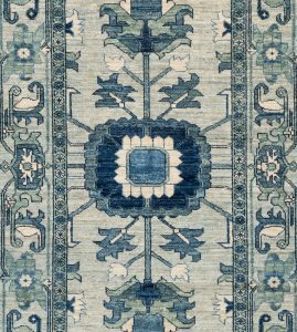 37922-Luxe_Tribal_Monochromatic_Serapi_Wool_Short_Runner_Rug-3'2''x6'2''-Afghanistan-1-Center
