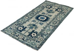 37922-Luxe_Tribal_Monochromatic_Serapi_Wool_Short_Runner_Rug-3'2''x6'2''-Afghanistan-3