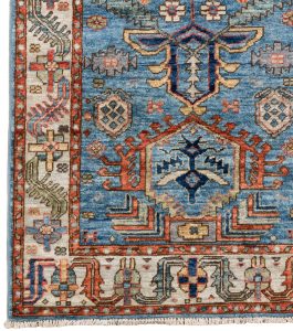 42375-Shahsavan_Blue_Short_Runner_Rug-2'8''x5'10''-Afghanistan-1-Border