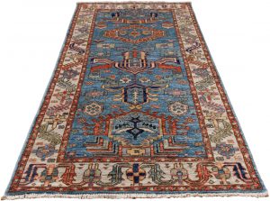 42375-Shahsavan_Blue_Short_Runner_Rug-2'8''x5'10''-Afghanistan-6
