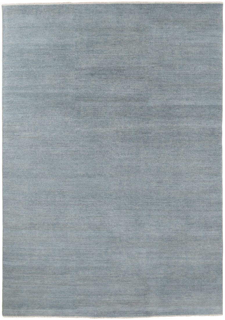 Essential Wool Turkish Knotted Modern Slate/Blue Rug