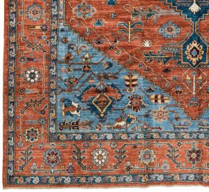 52930_BTR002A-Serapi_Handwoven_Tribal_Rug-8'1''x10'1''-Afghanistan-1-Border