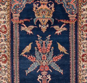19570-Antique_Persian_Sarouk_Prayer_Rug-3'9''x5'9''-Persia-1-Center