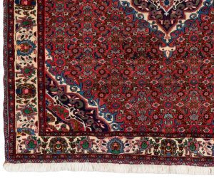 21570-Persian_Afshar_Bidjar_Very_Fine_Semi-Antique_Rug-4'1''x4'11''-Iran-1-Border