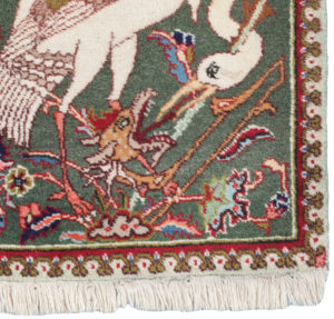 24376-Persian_Tabriz_Pictorial_Semi-Antique_Rug-2'0''x3'0''-Persia-1-Border