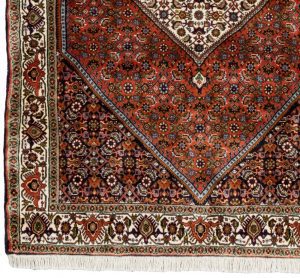 25164-Persian_Bidjar_Semi-Antique_Rug-3'8''x5'5''-Iran-1-Border