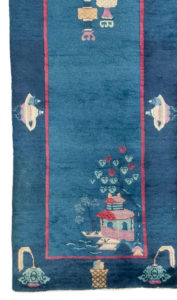 36053-Antique_Mandarin_Chinese_Rug-2'7''x14'7''-China-1-Border
