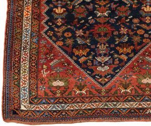 37371-Antique_Kurdish_Tribal_All_Wool_Rug-4'6''x6'2''-Persia-1-Border