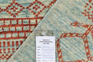 38712-Moroccan_Contemporary_Blue_Red_Wool_Rug-4'1''x6'1''-Afghanistan-10