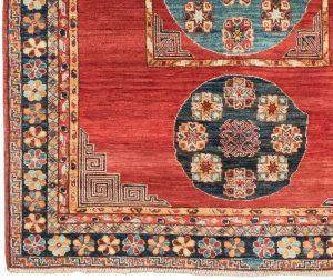 38731-Khotan_Fine_Handwoven_Tribal_Rug-4'3''x5'7''-Afghanistan-1-Border