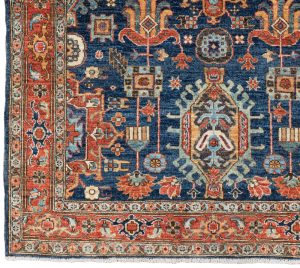 50443-Fine_Heriz_Vegetable_Dyed_Handwoven_Tribal_Rug-4'0''x5'8''-Afghanistan-1-Border