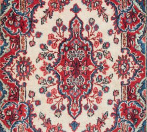 25497-Persian_Kazvin_Semi-Antique_Handwoven_Rug-2'4''x3'3''-Persia-1-Center