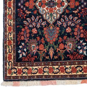 35077-Persian_Halvai_Bidjar_Very_Fine_Wool_Silk_Handwoven_Rug-2'3''x3'8''-Iran-1-Border