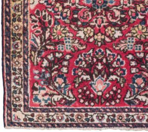 35970-Antique_Persian_Sarouk_Rug-2'0''x2'9''-Persia-1-Border