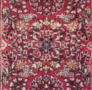35970-Antique_Persian_Sarouk_Rug-2'0''x2'9''-Persia-1-Center