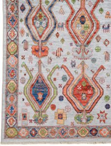 51796_BTR020A-Botehs_Transitional_Handwoven_Tribal_Rug-3'10''x11'8''-Afghanistan-1-Border