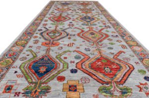 Handwoven Transitional Tribal Rug