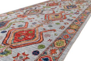 Handwoven Transitional Tribal Rug
