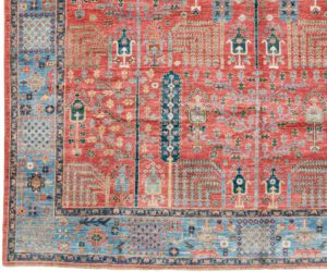 53074_BTR002A-Bakshaish_Handwoven_Tribal_Rug-9'1''x11'11''-Afghanistan-1-Border