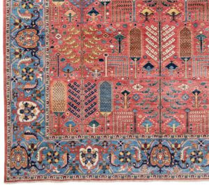 53095_BTR002A-Bakshaish_Handwoven_Tribal_Rug-10'0''x13'10''-Afghanistan-1-Border