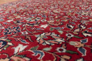 33912-Sarouk_Fine_Red_Navy_Handwoven_Traditional_Rug-2'9''x19'7''-India-6