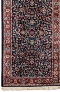 33914-Sarouk_Fine_Navy_Red_Handwoven_Traditional_Rug-2'7''x19'10''-India-1-Border