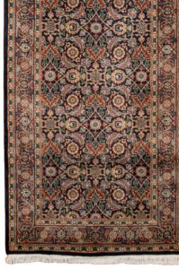 35439-Herati_Fine_Navy_Rust_Handwoven_Traditional_Rug-2'7''x20'0''-India-1-Border