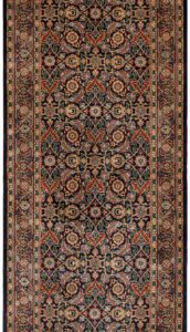 35439-Herati_Fine_Navy_Rust_Handwoven_Traditional_Rug-2'7''x20'0''-India-1-Center