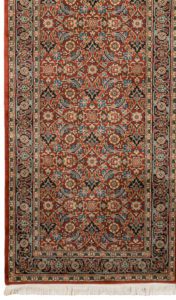 35440-Herati_Fine_Rust_Navy_Handwoven_Traditional_Rug-2'7''x20'0''-India-1-Border