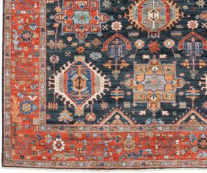 53222_BTR020A-Karaja_Handwoven_Tribal_Rug-8'1''x10'0''-Afghanistan-1-Border