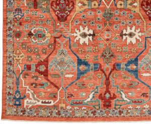 53223_BTR020A-Gherous_Handwoven_Tribal_Rug-8'3''x9'11''-Afghanistan-1-Border