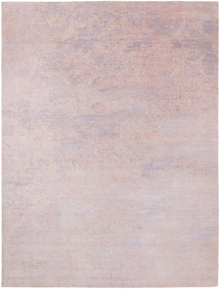 Pink Modern Wool Rug
