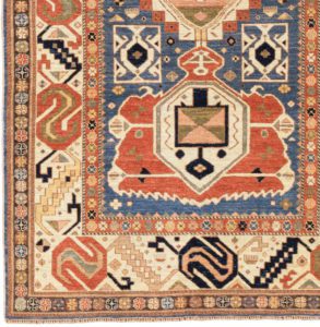 44897_NVA527A-Antique_Reproduction_Fine_Shirvan_Wool_Rug-4'1''x7'7''-Afghanistan-1-Border