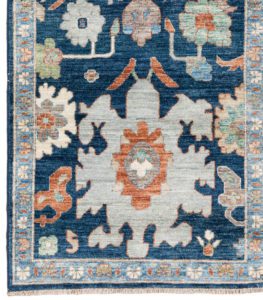 53057_BTR002A-Harshang_Handwoven_Tribal_Rug-2'8''x6'11''-Afghanistan-1-Border