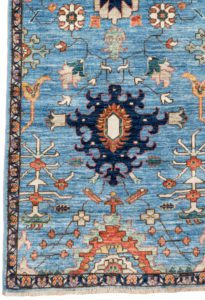53058_BTR002A-Heriz_Handwoven_Tribal_Rug-2'10''x9'9''-Afghanistan-1-Border