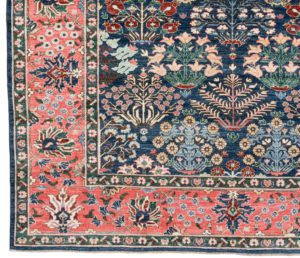 53070_BTR002A-Mughal_Garden_Handwoven_Tribal_Rug-8'1''x9'9''-Afghanistan-1-Border