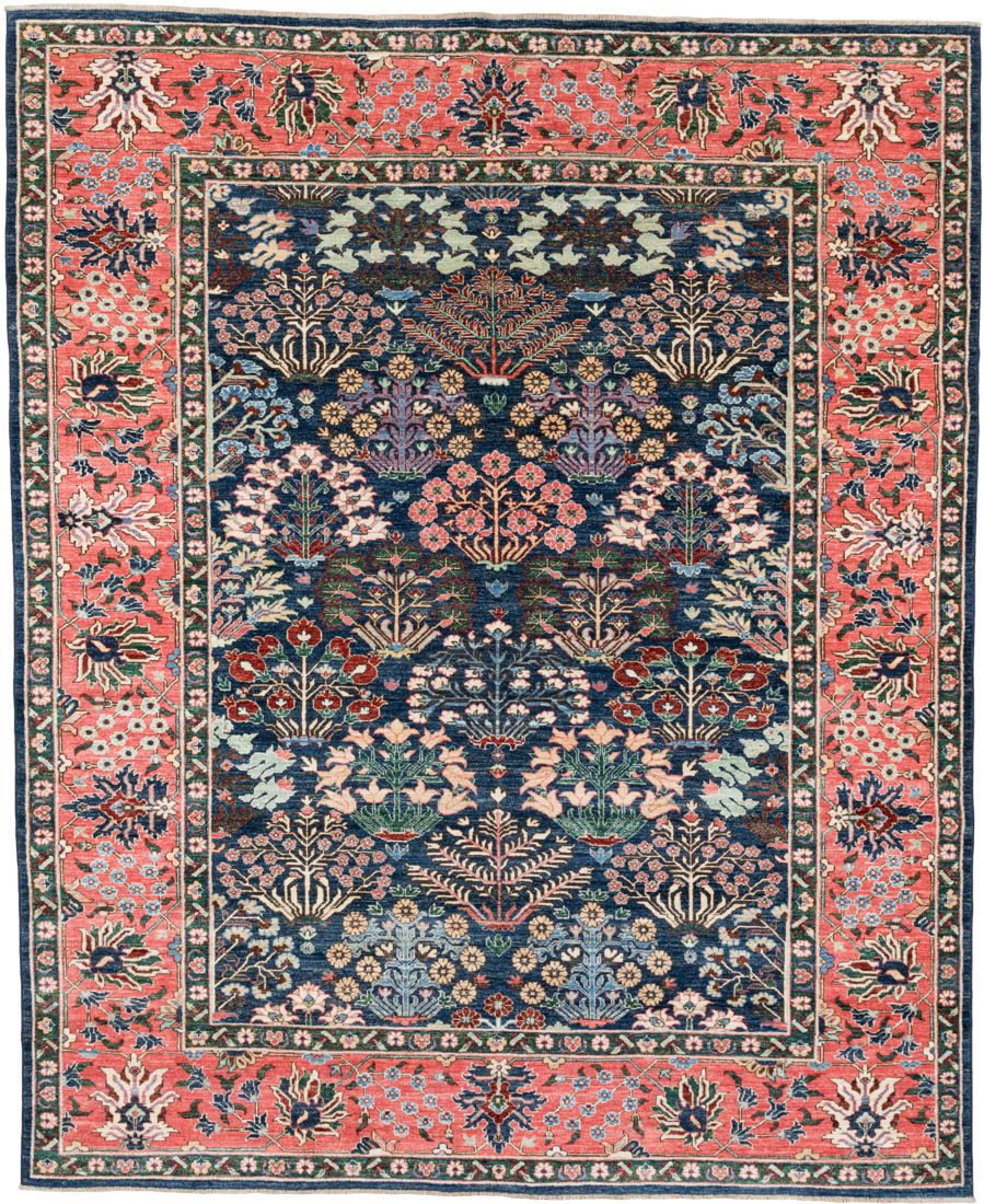 Mughal Garden Handwoven Tribal Rug