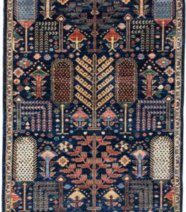 53073_BTR002A-Bakshaish_Handwoven_Tribal_Rug-4'2''x11'9''-Afghanistan-1-Center