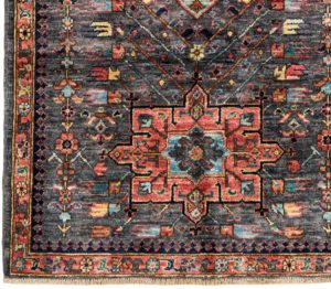 53091_BTR002A-Karaja_Handwoven_Tribal_Rug-3'0''x5'0''-Afghanistan-1-Border