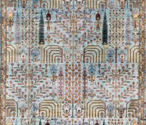 53101_BTR013A-Bakshaish_Cypress_Very_Fine_Handwoven_Tribal_Rug-6'1''x8'11''-Afghanistan-1-Center