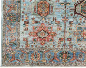 53116_BTR002A-Karaja_Handwoven_Tribal_Rug-7'9''x10'0''-Afghanistan-1-Border
