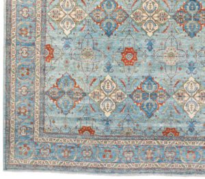 53229_BTR015A-Tabriz_Very_Fine_Handwoven_Tribal_Rug-10'3''x13'10''-Afghanistan-1-Border